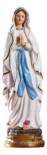 Estatua Catholica De Nuestra Señora De Lourdes Pintada