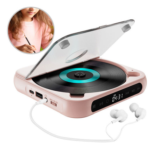 Reproductor De Cd Walkman Portátil Con Auriculares