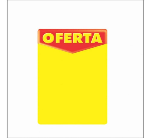 Cartaz Duplex 250g Oferta 14x20cm 100 Un.