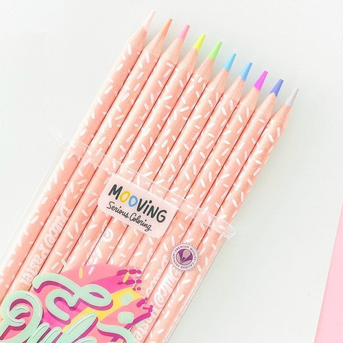 Imagen 4 de 11 de Coloring Lápices De Colores Pasteles X10 3011110 Mooving