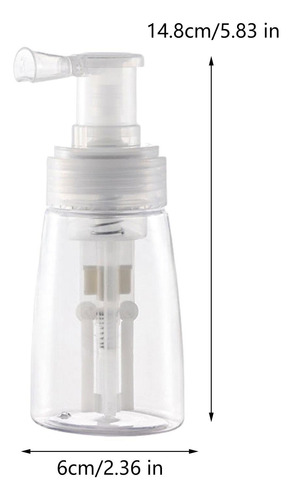 5 Botella De Spray De Polvo Recargable, Botella De Borrar A