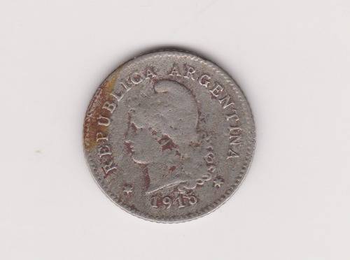 Moneda Argentina 10 Ctvs 1915 Janson 104 Bueno