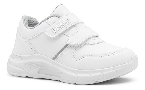 Tenis Escolar Blanco Contactel Running Ligeros Comodos