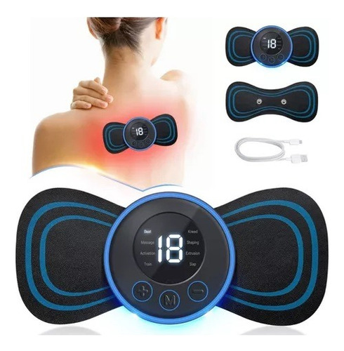 100 Pz Electro Estimuladores Masajeador Recargable Mariposa