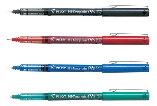 Roller Punta Aguja Pilot Precise V5 Trazo Fino 0,5mm Pack X4