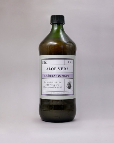 1 Litro De Aloe Vera Gel Arandanos Y Maqu 