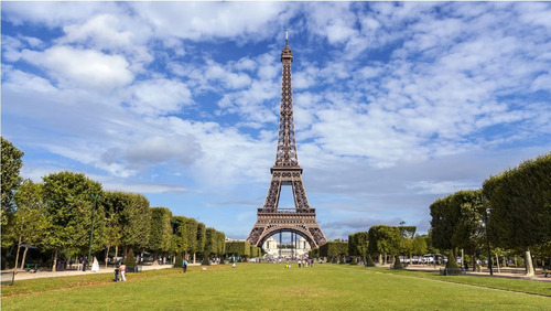 Hola París: Torre Eiffel A Escala En Metal