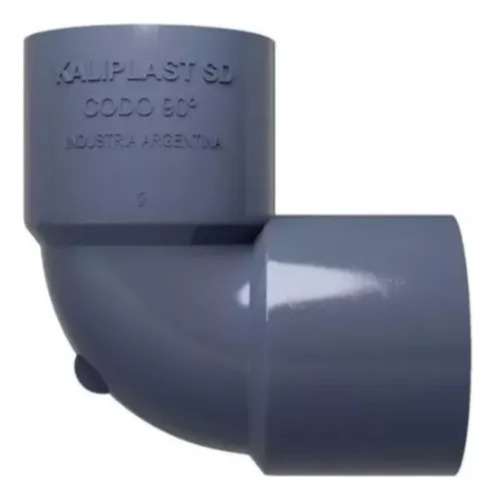 Codo Pvc 40 Mm 90° H Soldable Gris Kaliplast Tigre X 10 Unid