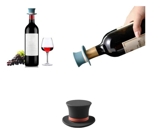 Tapón Sellador Al Vacío De Botella De Vino Reutilizable