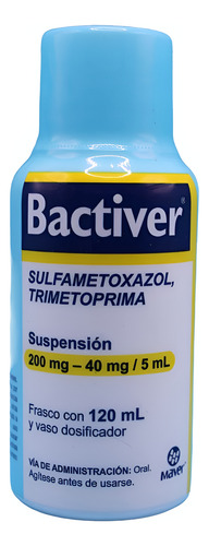 Sulfametoxazol Trimetoprima Suspensión 200/40 Mg Con 120 Ml