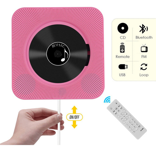 Portátil Montado En La Pared Reproductor De Cd Amplificador