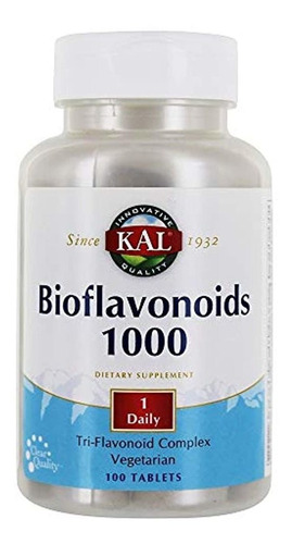 Kal  bioflavonoids 1000 tri-flavonoid Complex 1000 mg 100 t