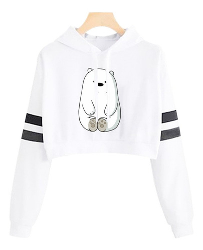 Buzo Buso Saco Hoodies Blanco Mujer Niña Osos Escandalosos