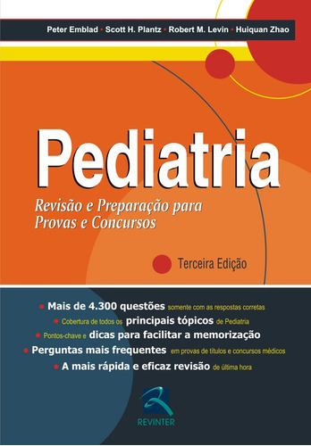 Pediatria: Revisão e Preparação para Provas e Concursos, de Emblad, Peter. Editora Thieme Revinter Publicações Ltda, capa mole em português, 2015