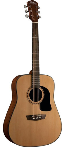 Guitarra Acústica Dreadnought Texana Washburn Ad5k Color Natural Orientación De La Mano Derecha