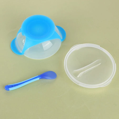 Plato Hondo Con Cuchara Bowl Para Bebé Antideslizante