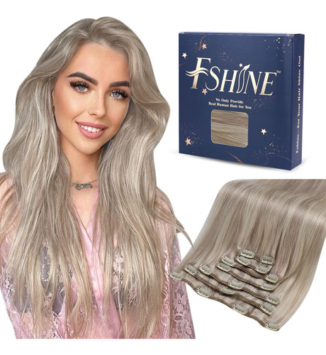 Fshine Extensiones De Cabello Con Clip, 20 Pulgadas, 3.53 oz