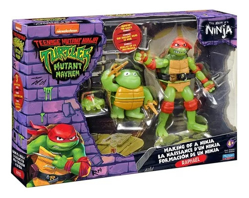Tortugas Ninja Raphael Set Evolución Brilla Oscuridad 83580