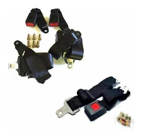 Kit 3 Cinturones Universal Traseros Auto Jac