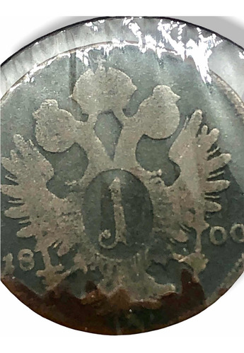Rara Moneda Cobre 1 Kreuzer Rey Frantz Ii Año 1800 Austria (Usado)