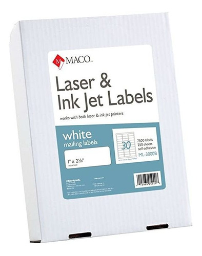 Maco Láser / Inyección De Tinta Blanca Etiquetas De Direcció