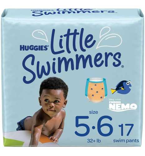 Pañales Huggies Little Swimmers 17 Pzas Talla 5-6 (grande) 