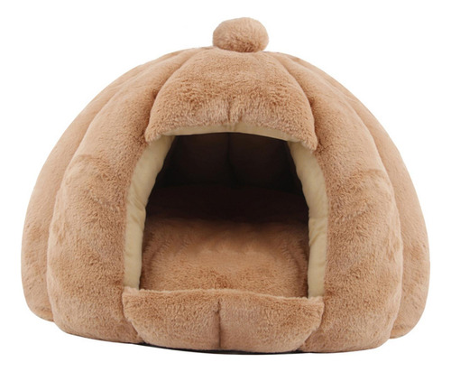 Nido De Gato Semicerrado, Cama Para Mascotas, Cojín Camello