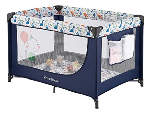 Pamo Babe Portable Cuna Baby Playpen Con Colchón Y Bolsa De 