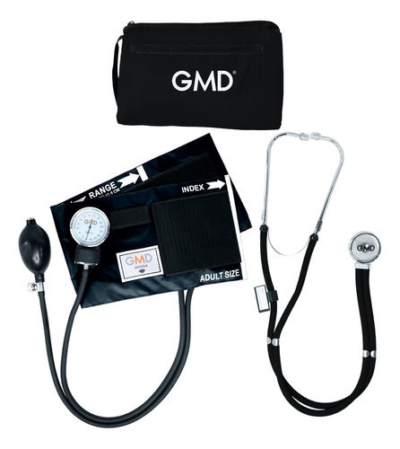 Kit Tensiometro + Fonendoscopio Rappaport Negro Gmd