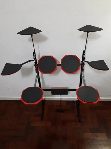 Imagen 1 de 8 de Batería Muda De Practica Silenciosa Demon 9 Pads Fabricantes