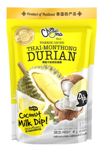 Fruto Deshidratado Durian Con Leche De Coco - Chimma 50 Gr.