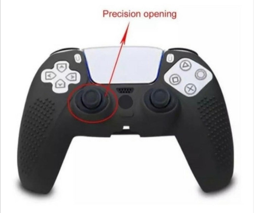 Kit 8 Protetor Extensor Grip Capa Silicone Compatível Ps5