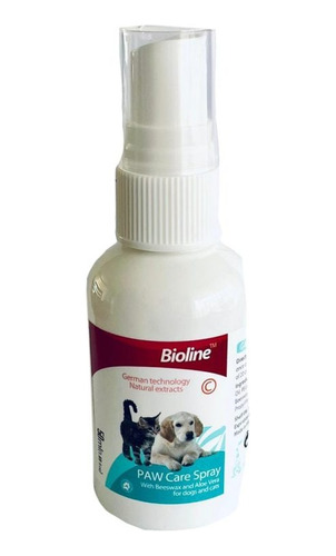 Bioline Paw Care Spray  Para Patitas Mascotas  50 Ml