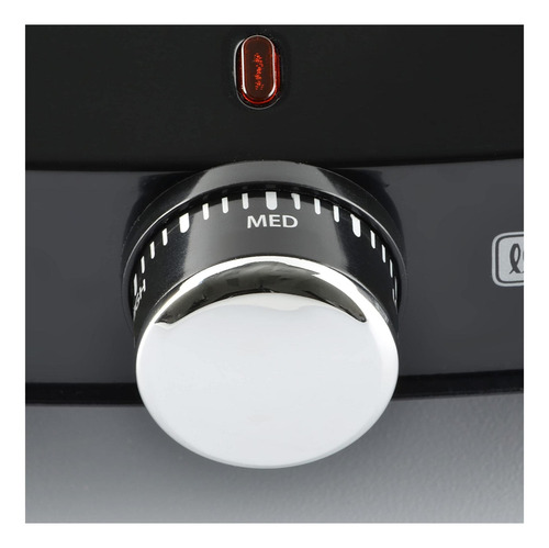 Toastmaster Single Burner Con Tapa De Bobina, Negro