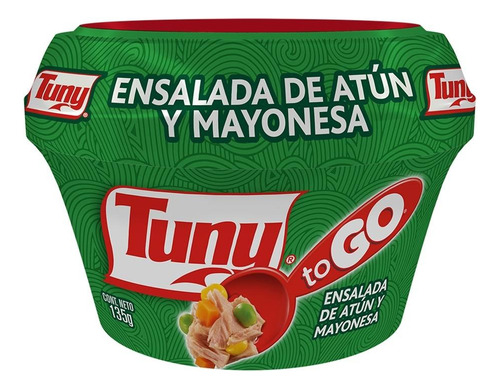8 Pza Ensalada De Atún Tuny To Go Clásica Con Mayonesa 135 G