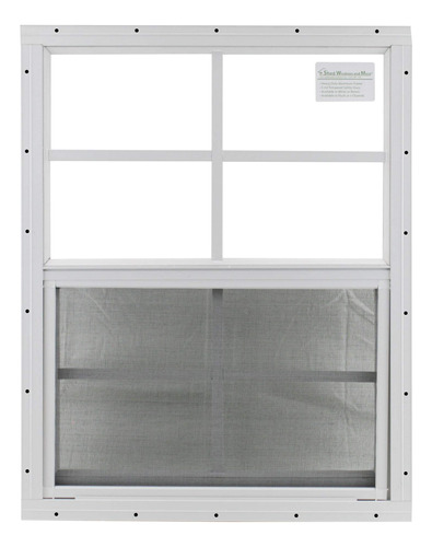 Ventana Cobertizo 18 X 23  Montaje Empotrado Blanco Vidrio