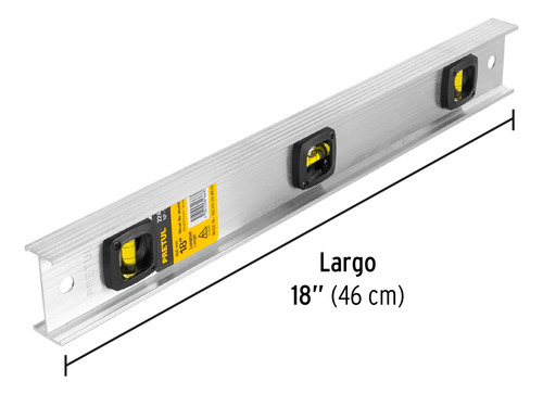 Nivel De Mano De Aluminio 18 Pretul 22458