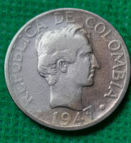 Moneda De 20 Centavos (ley500 Plata), Año 1947, Estado Au 