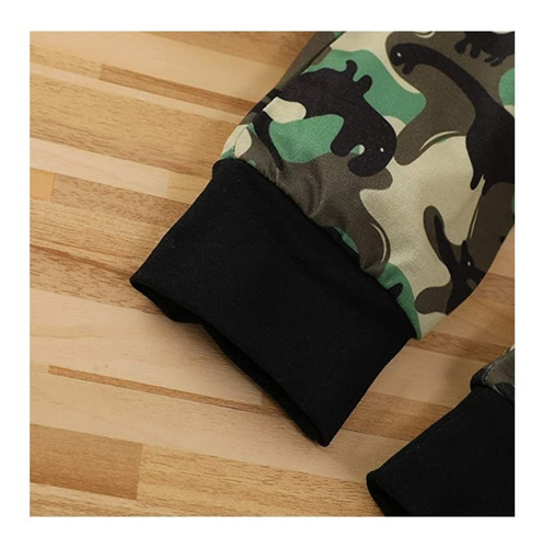 Conjunto De 3 Piezas De Ropa Para Bebé Con Estampado + Gorro