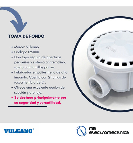 Skimmer Vulcano + Kit Completo Accesorios P/ Pileta Hormigón
