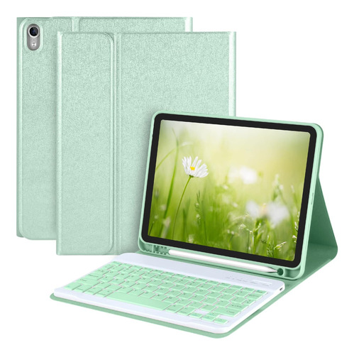 Funda Con Teclado Taiyang / Para iPad 10.9 / Lake Blue.