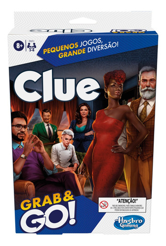 Jogo Grab And Go Cluedo - Diversão Portátil