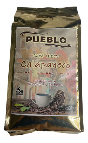 Cafe Organico En Grano 100% Chiapaneco Pueblo