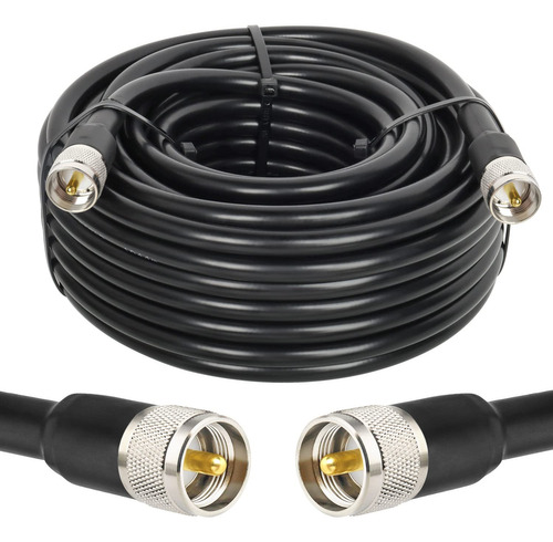 Mookeerf Cable Coaxial Cb - Rg213 Uhf Macho A Macho Cable Co