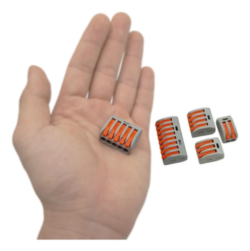 10 X Bornera Terminal Conector Cable 4 Pin Electrico Empalme