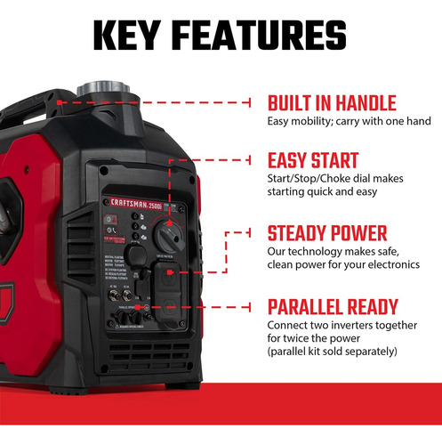 Generador Inverter A Gasolina Craftsman Cmx2500 Watts