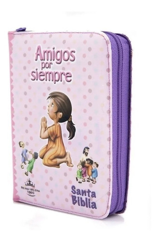 Biblia Infantil Reina Valera 1960 Para Niñas - Forro Rosado