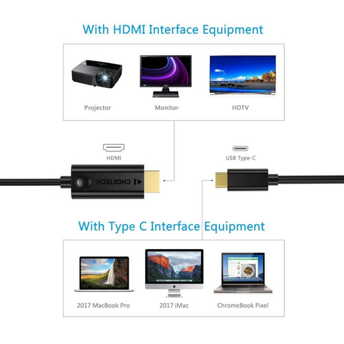 Cable Usb-c A Hdmi 1.8m 6ft