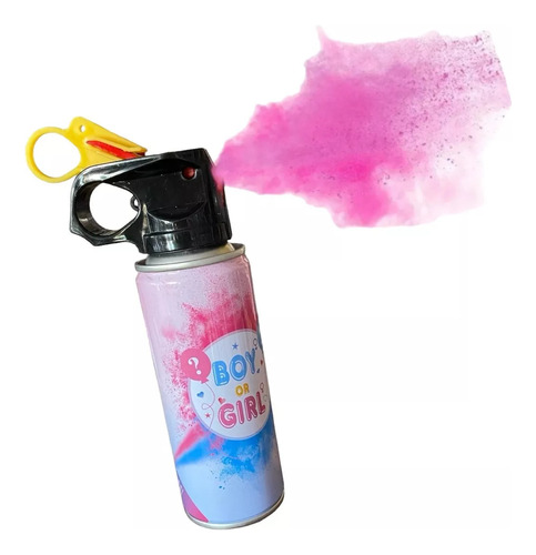 Mini Extintor Polvo Holi Spray Disparado Revelación Género 