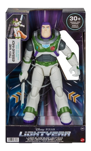 Muñeco Buzz Lightyear Con Espada Láser C/sonido 30 Cm Mattel